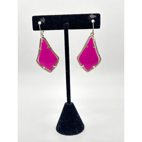 Kendra Scott Elle Drop Earrings Pink Gold-Plated Metal Lightweight & Chic Statem - Picture 6 of 7